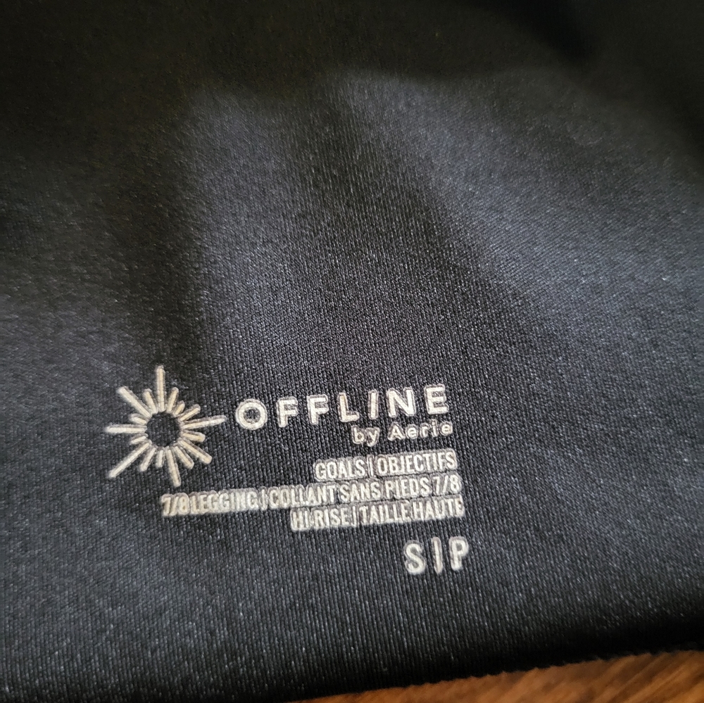 Aerie offline 7/8 black leggings
